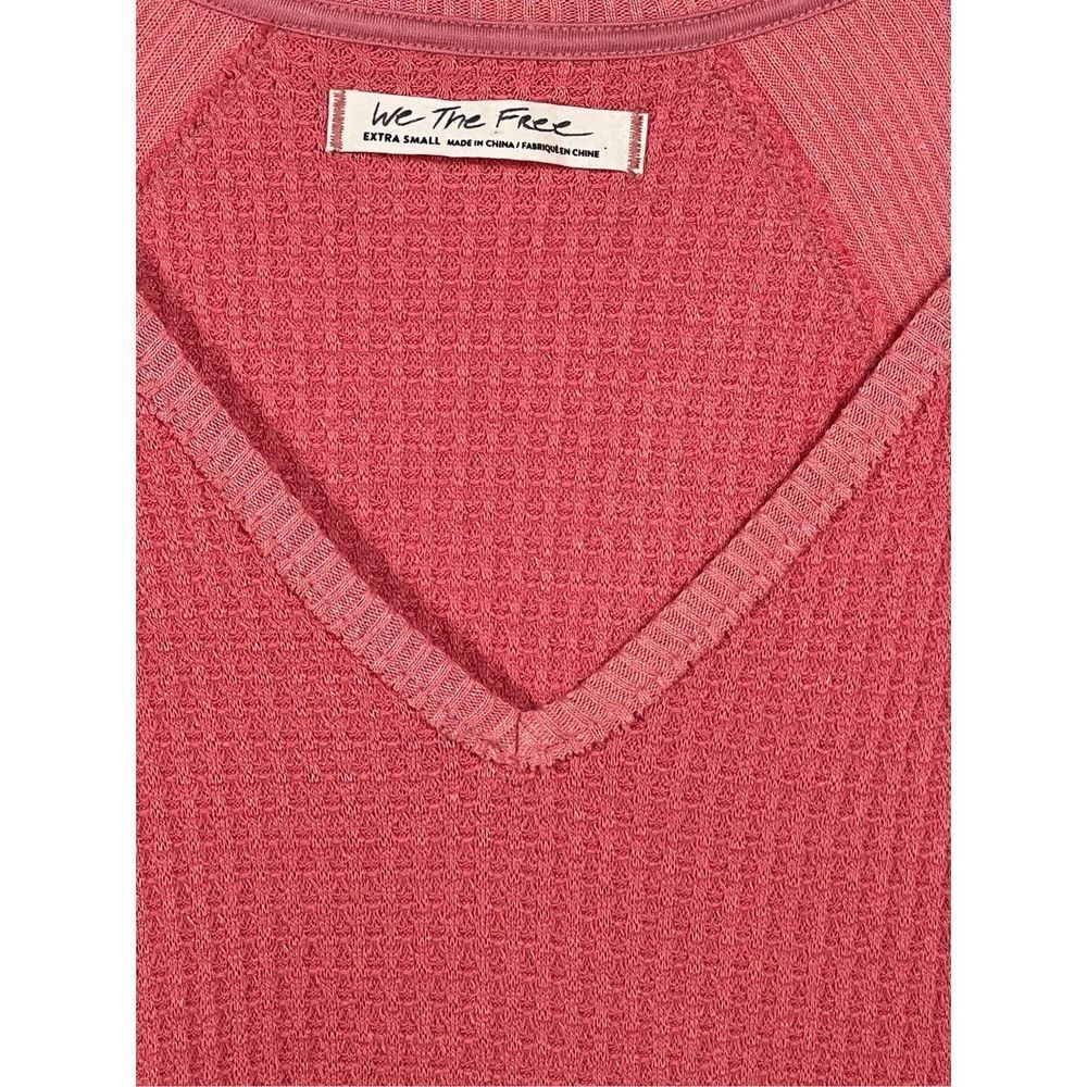 Free People Women’s We The Free Santa Clara Thermal Top Pink Size XS NWOT - Picture 6 of 9